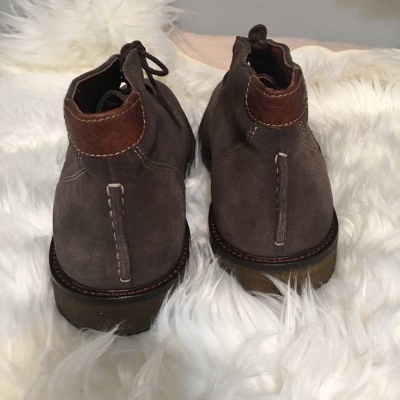 NIB/ Johnson & Murphy Brown Suede boots 81/2 - Picture 4 of 8